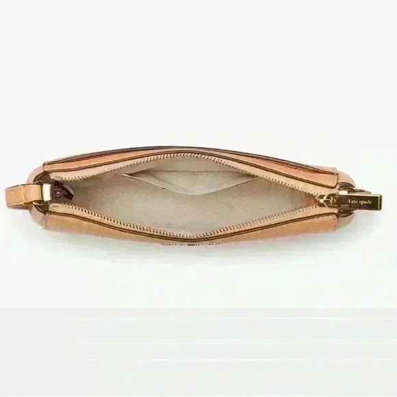 NWT Authentic Kate Spade New York Leila Mini Top Zip Crossbody Orange Cream - Picture 3 of 7